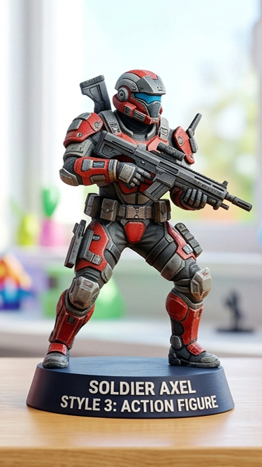 Action figure style figurine