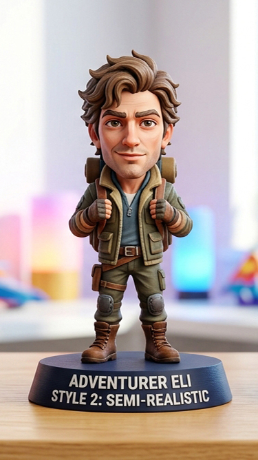 Mini-realistic style figurine